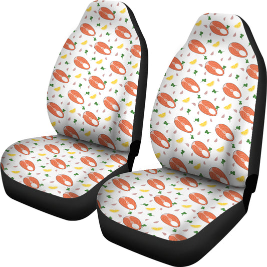 Salmon Steak Print Design LKS303 Car Seat Covers
