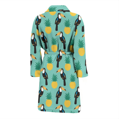 Toucan Print Design LKS301 Men Bathrobe