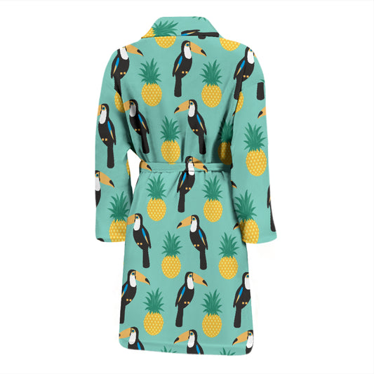 Toucan Print Design LKS301 Men Bathrobe