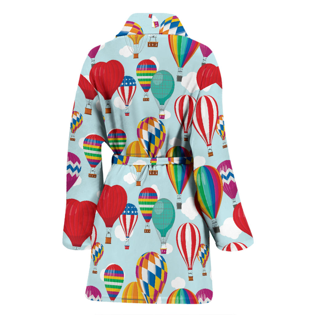 Ballon Pattern Print Design 07 Women Bathrobe