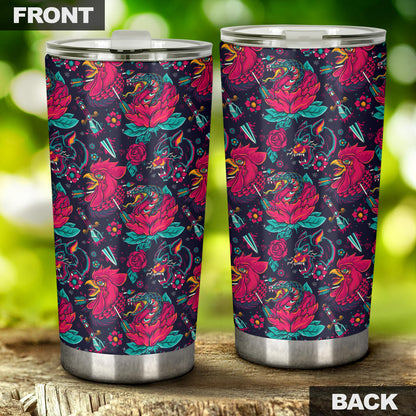 Old School Tattoo Print Tumbler