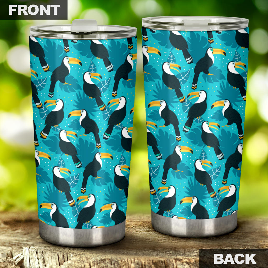 Toucan Parrot Pattern Print Tumbler