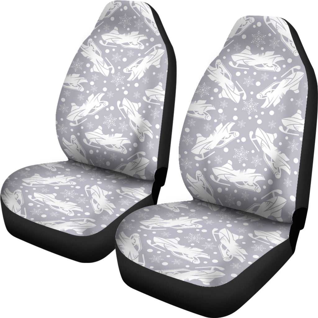 Snowmobile Print Design LKS302 Car Seat Covers