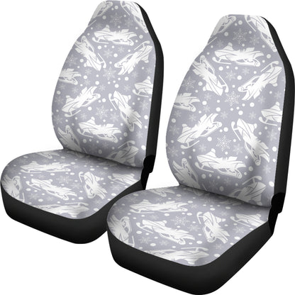 Snowmobile Print Design LKS302 Car Seat Covers