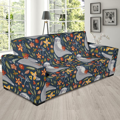 Sloth Print Design LKS303 Sofa Slipcover