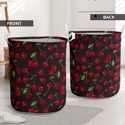 Cherry Fresh Pattern Laundry Basket
