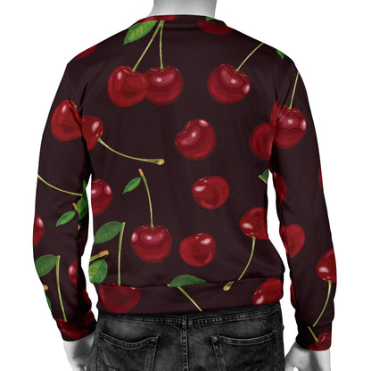 Cherry Fresh Pattern Men Long Sleeve Sweatshirt