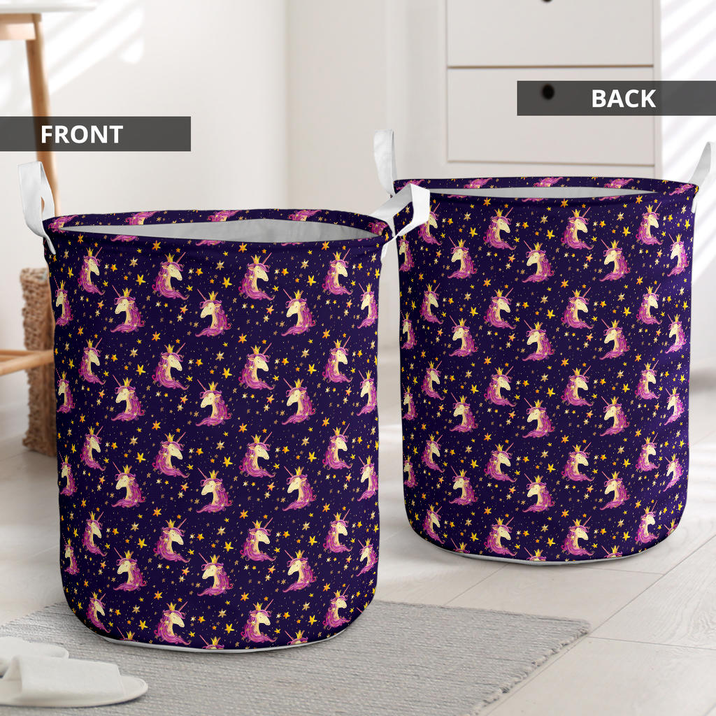 Unicorn Princess Star Sparkle Laundry Basket