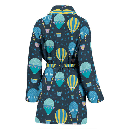 Ballon Pattern Print Design 06 Women Bathrobe