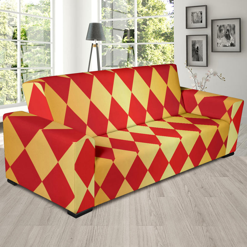 Harlequin Pattern Print Design 03 Sofa Slipcover