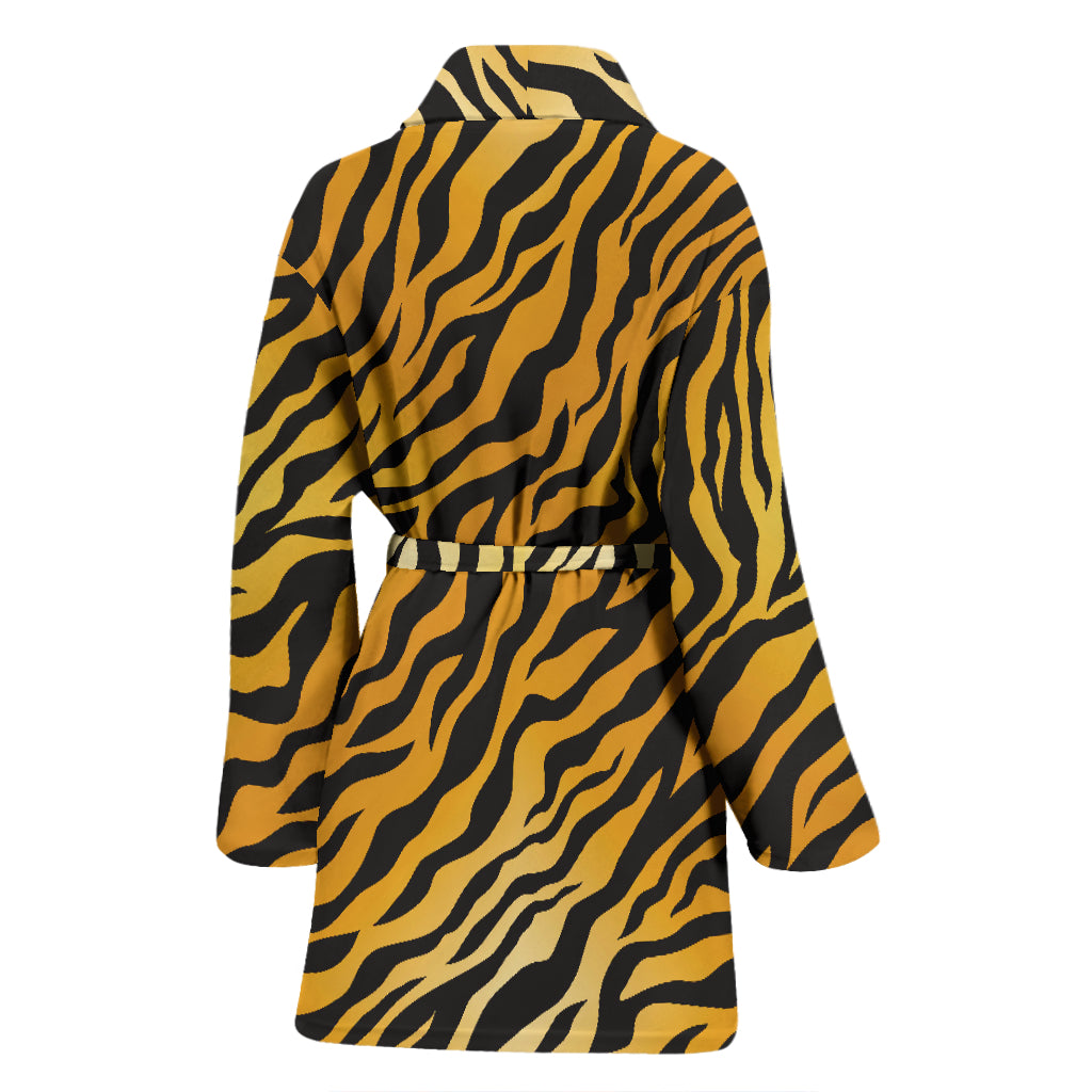 Tiger Print Design LKS302 Women Bathrobe