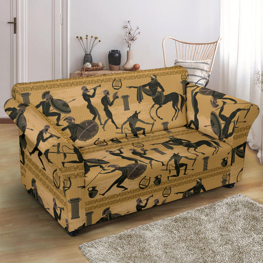 Ancient Greek Statue Print Design LKS304 Loveseat Couch Slipcover
