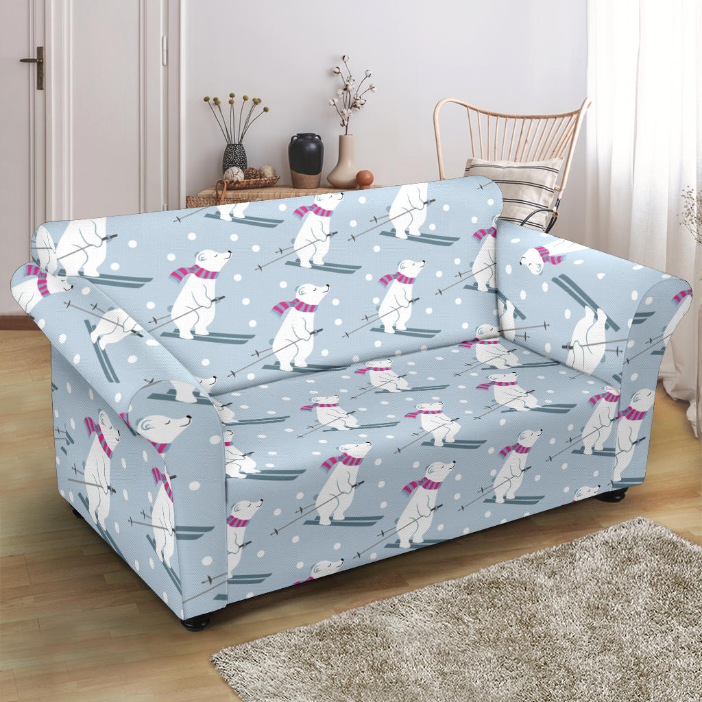 Ski Print Design LKS307 Loveseat Couch Slipcover