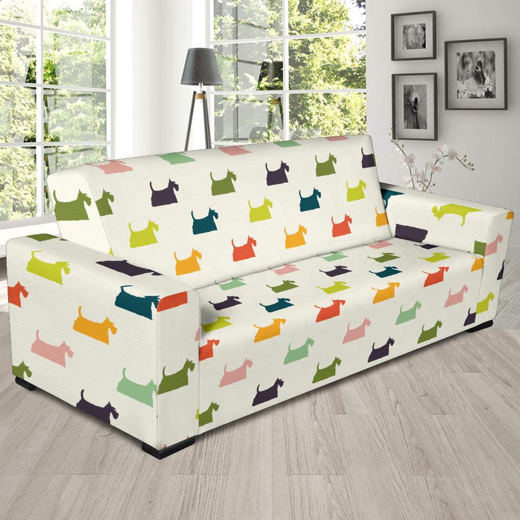 Scottish Terriers Print Design LKS305 Sofa Slipcover