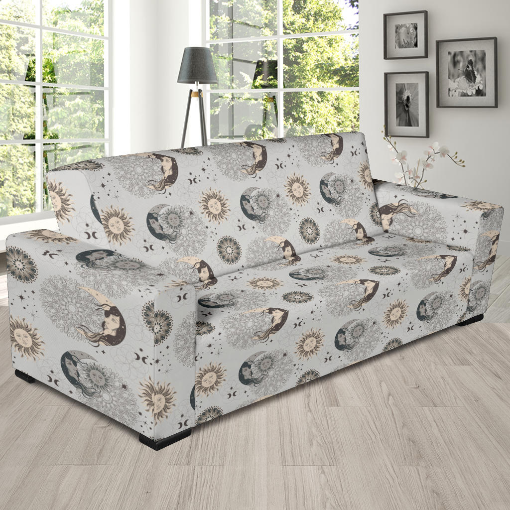 Sun Moon Print Design LKS302 Sofa Slipcover