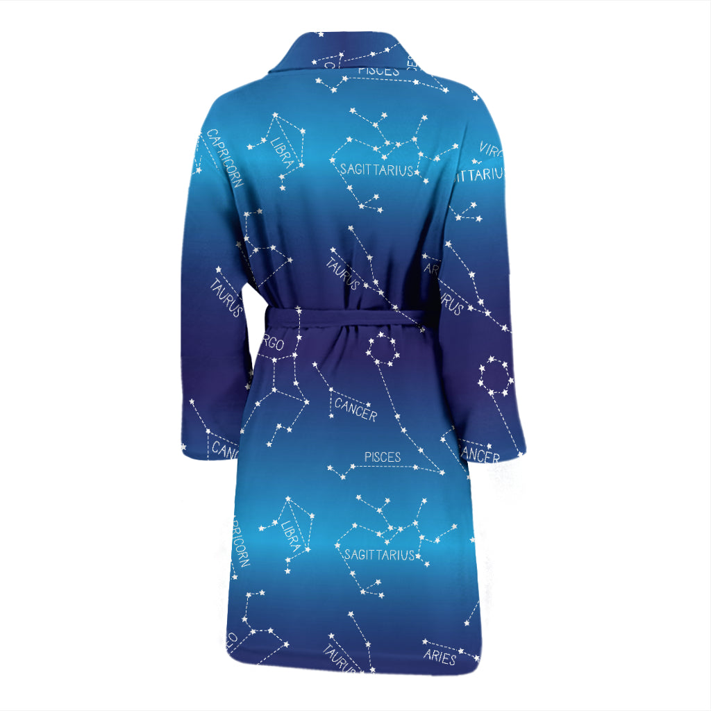 Virgo Print Design LKS302 Men Bathrobe