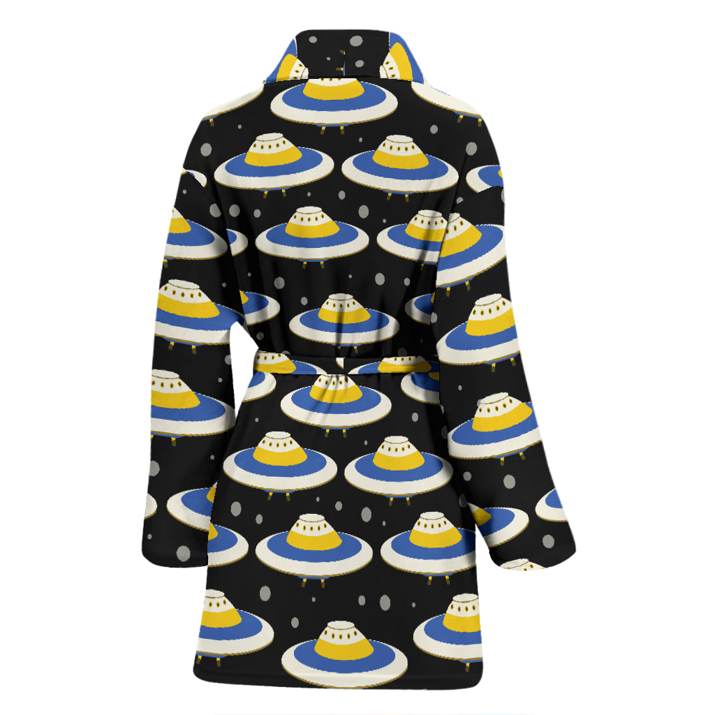UFO Print Design LKS303 Women Bathrobe