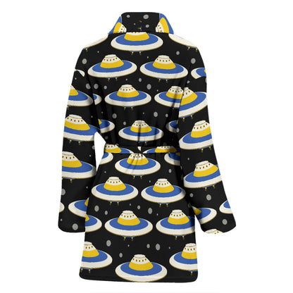 UFO Print Design LKS303 Women Bathrobe