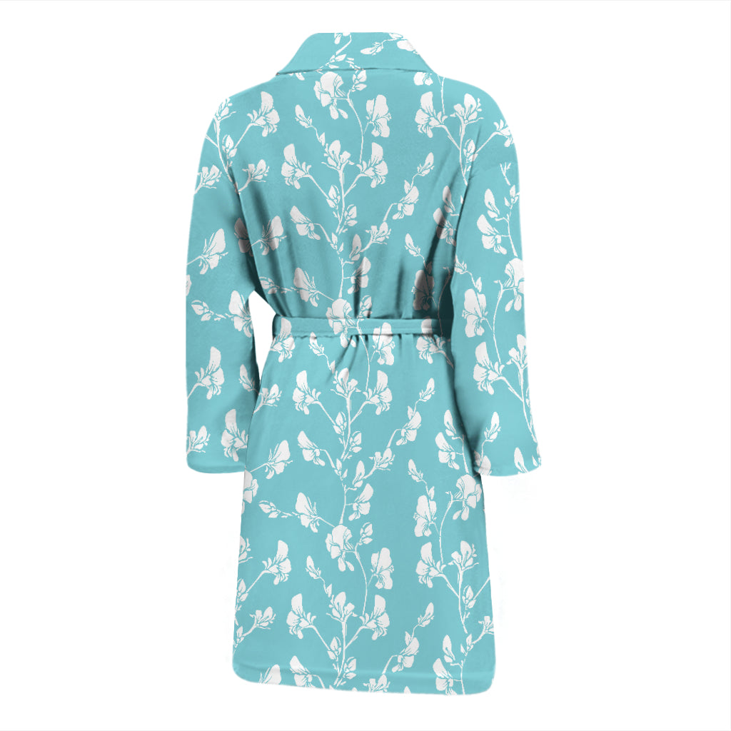 Sweet Pea Print Design LKS302 Men Bathrobe