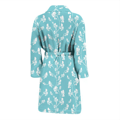 Sweet Pea Print Design LKS302 Men Bathrobe