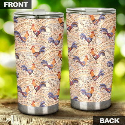 Chicken Boho Style Pattern Tumbler