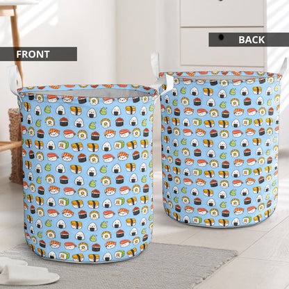 Sushi Cartoon Design Laundry Basket