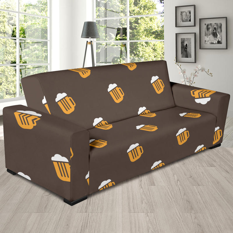 Beer Pattern Print Design 01 Sofa Slipcover