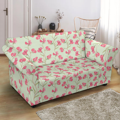 Sweet Pea Print Design LKS301 Loveseat Couch Slipcover