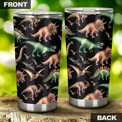 Dinosaur Print Pattern Tumbler