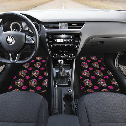 Day of the Dead Makeup Girl Car Floor Mats Front Back