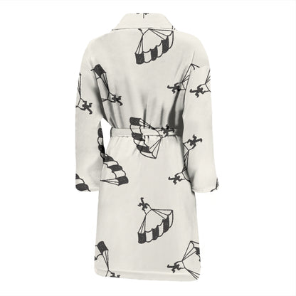 Skydiver Print Design LKS301 Men Bathrobe