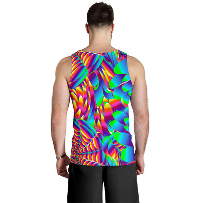 Psychedelic Trippy Pattern Men Tank Top