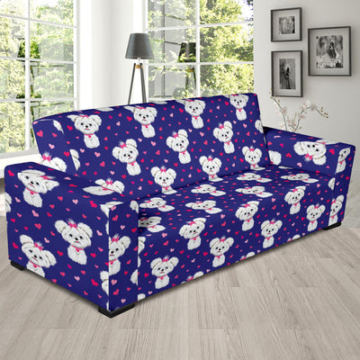 Maltese Pattern Print Design 02 Sofa Slipcover