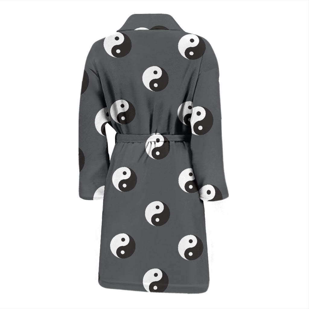 Yin Yang Print Design LKS303 Men Bathrobe