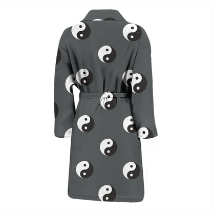 Yin Yang Print Design LKS303 Men Bathrobe