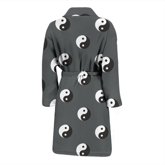 Yin Yang Print Design LKS303 Men Bathrobe