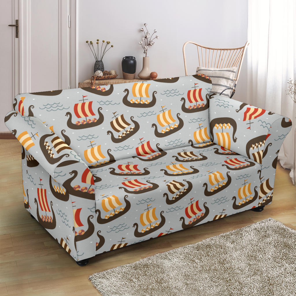 Vikings Print Design LKS308 Loveseat Couch Slipcover
