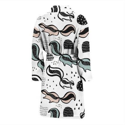 Skunk Print Design LKS303 Men Bathrobe