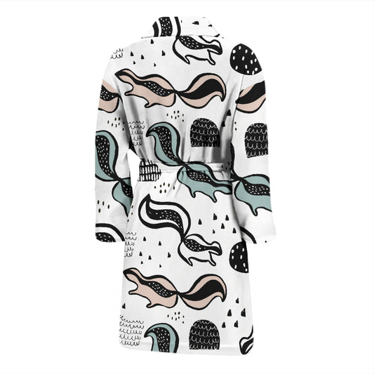 Skunk Print Design LKS303 Men Bathrobe