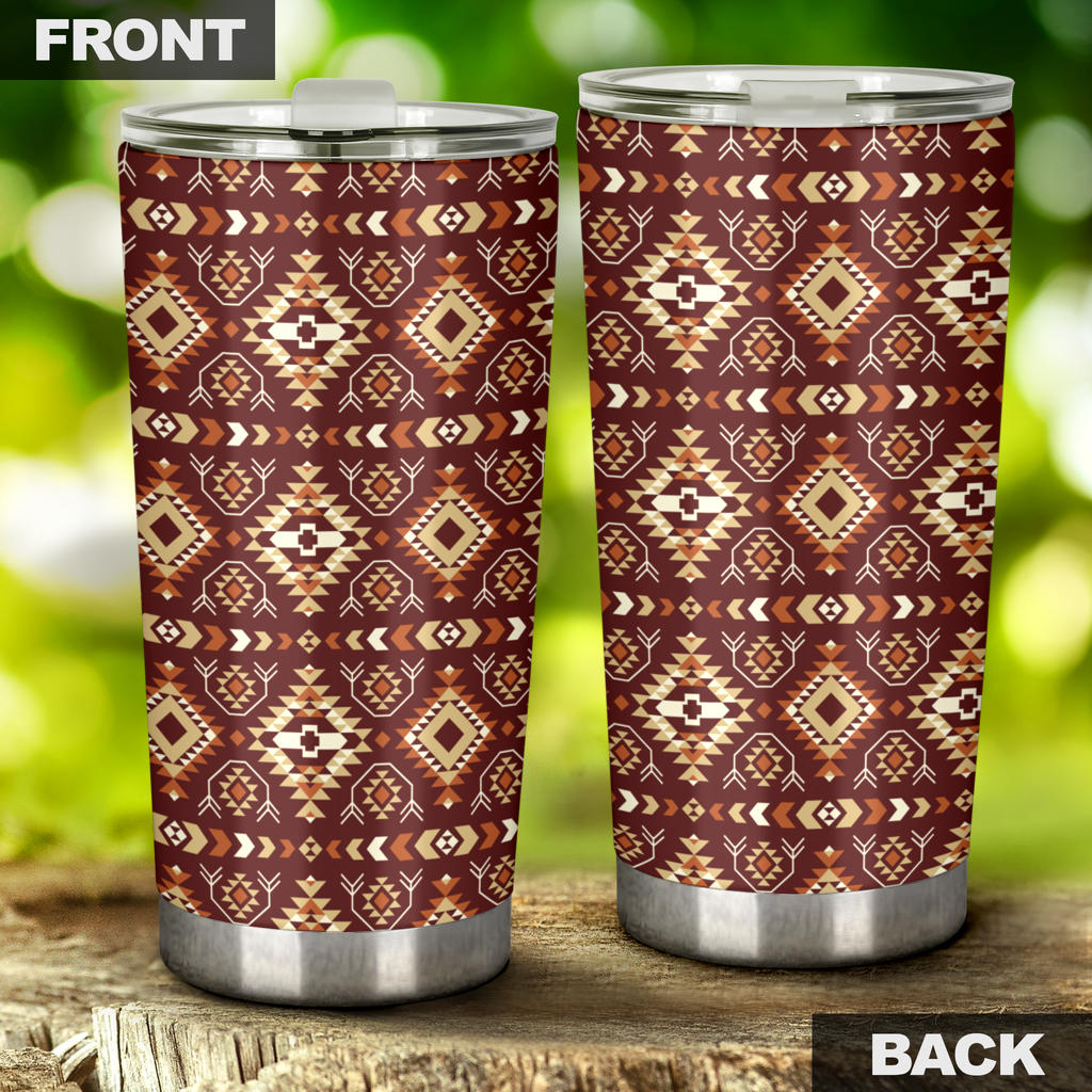 Navajo Native Color Print Pattern Tumbler