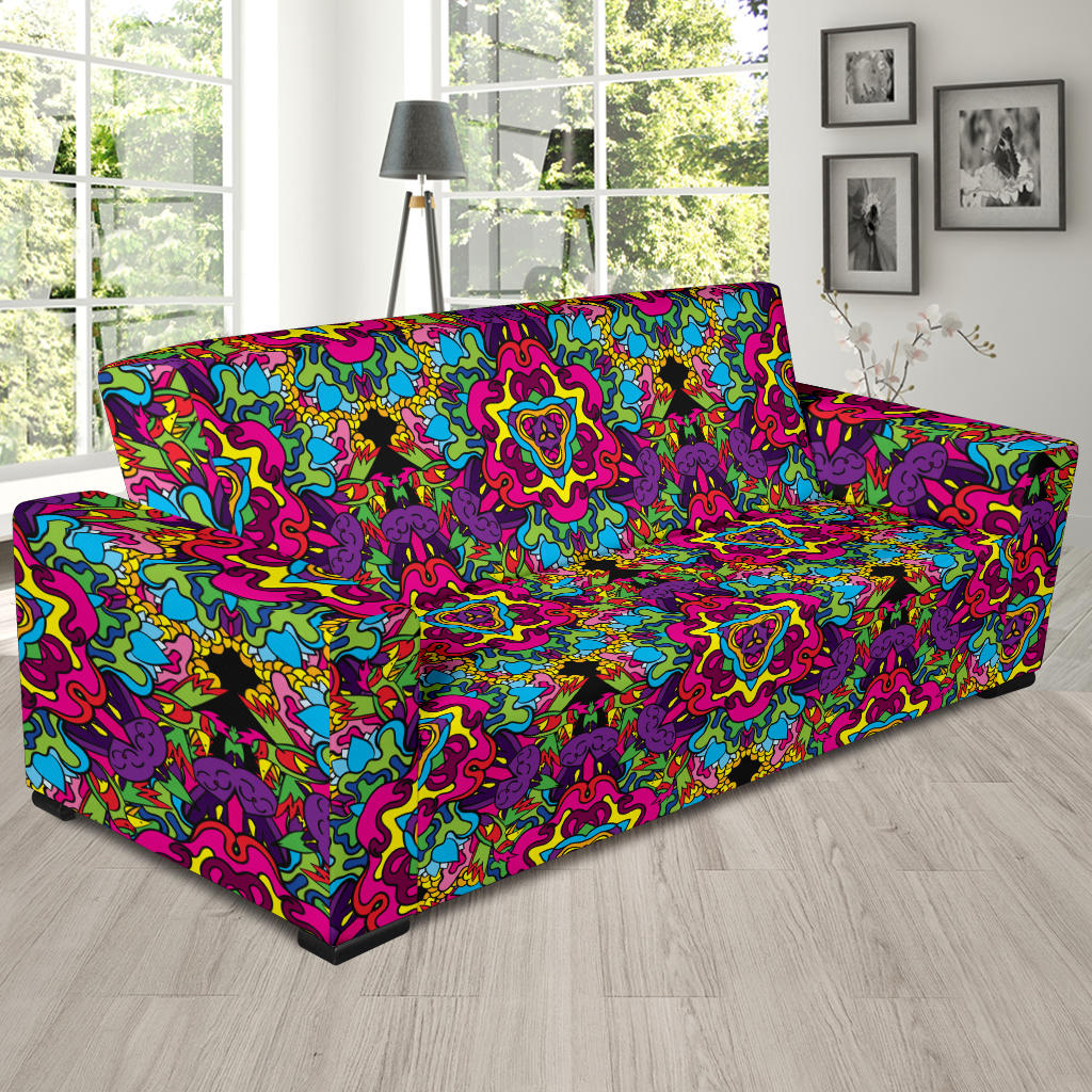 Trippy Print Design LKS303 Sofa Slipcover