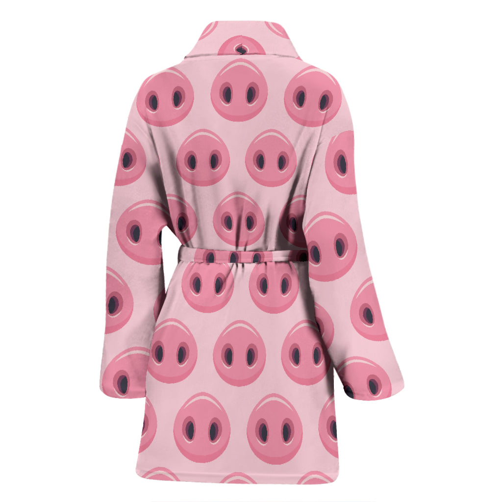 Pig Print Design LKS401 Women Bathrobe