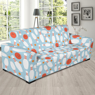 Bowling Pattern Print Design 09 Sofa Slipcover