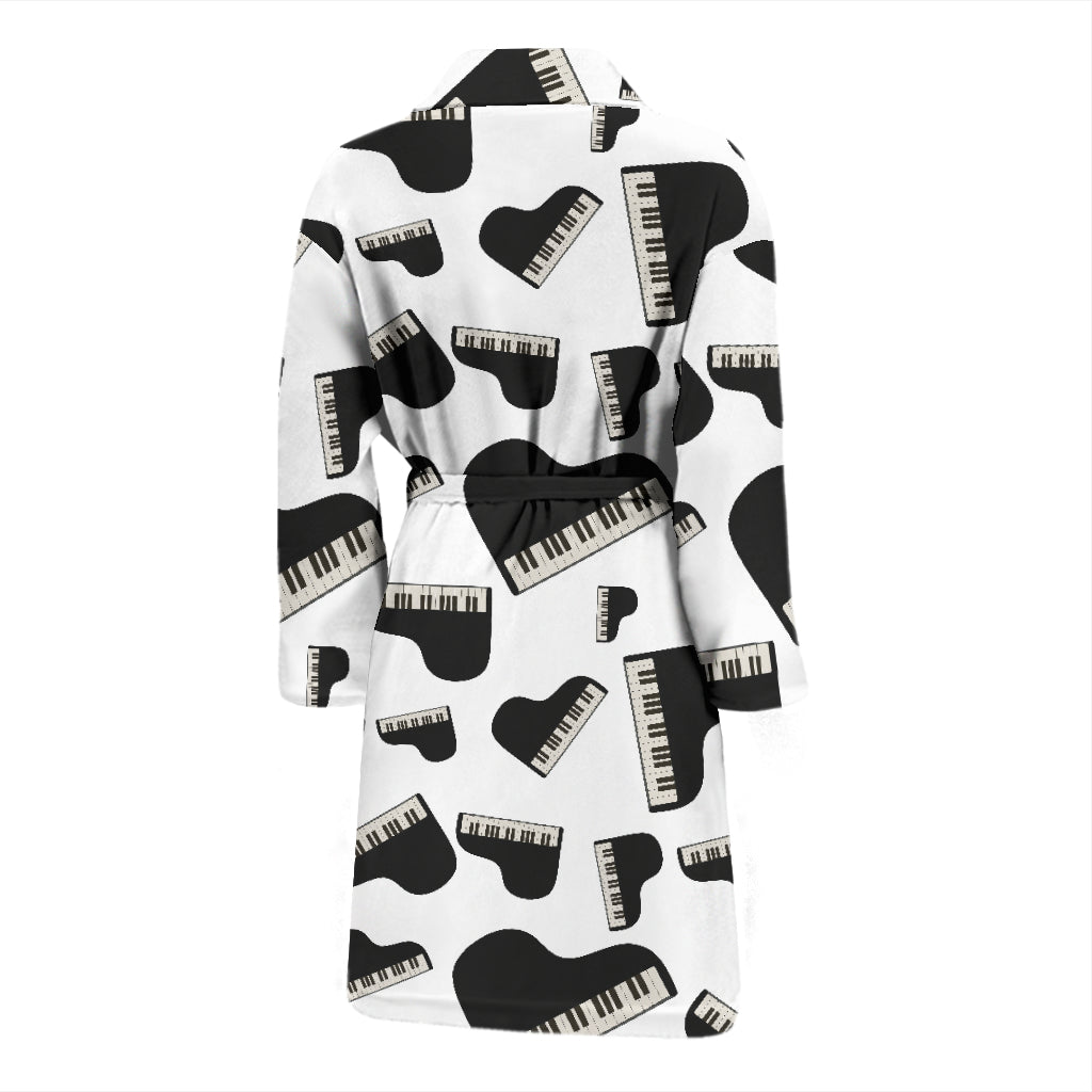 Piano Print Design LKS405 Men Bathrobe