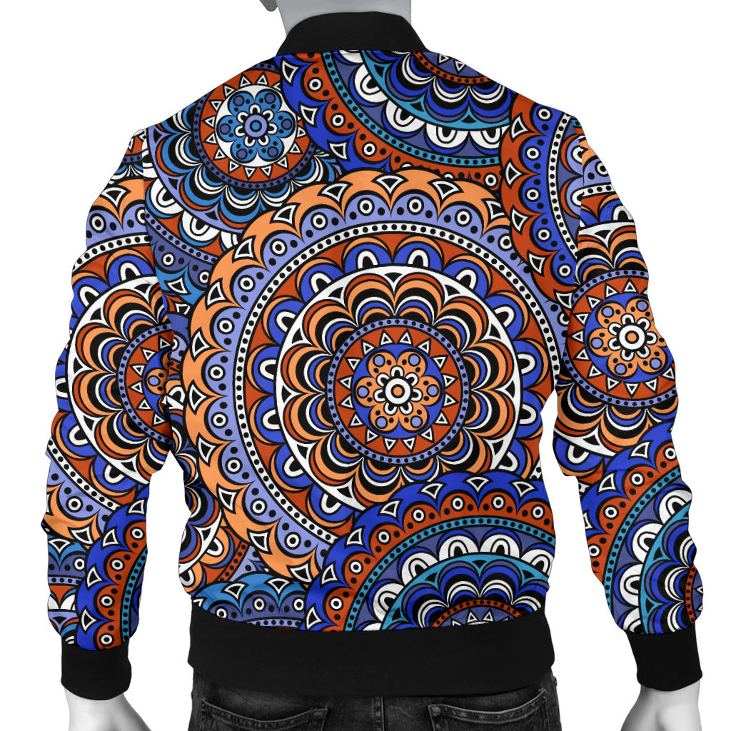 Mandala Boho Chic Design Print Men Bomber Jacket