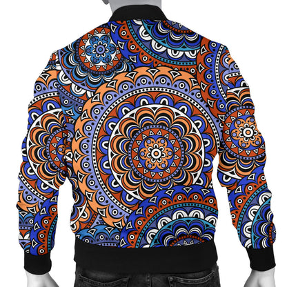 Mandala Boho Chic Design Print Men Bomber Jacket
