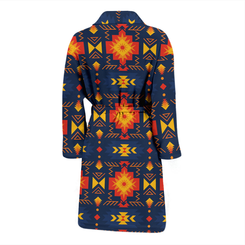 Southwest Pattern Print Design LKS307 Men Bathrobe
