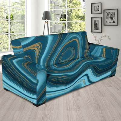 Liquid Pattern Print Design 04 Sofa Slipcover