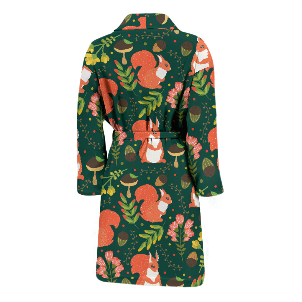 Squirrel Print Design LKS302 Men Bathrobe