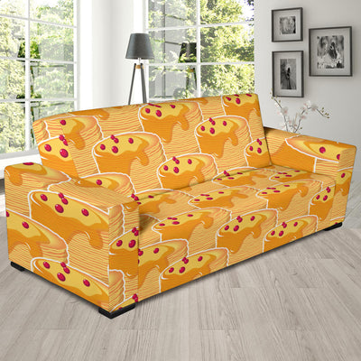 Pancake Pattern Print Design A04 Sofa Slipcover